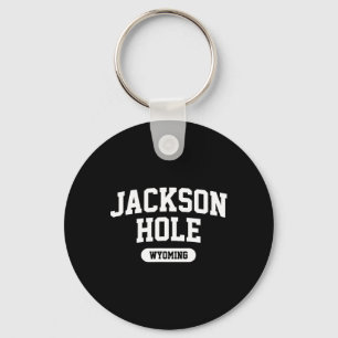 Jackson Hole Wyoming Tetons Ski Mountain Skiing Key Ring