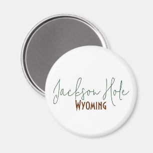 Jackson Hole, Wyoming Travel Souvenir Magnet