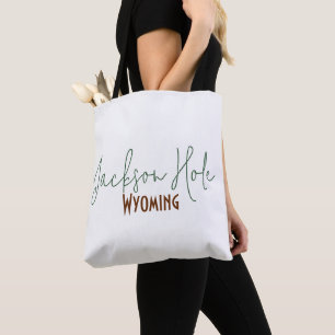 Jackson Hole, Wyoming Travel Souvenir Tote Bag