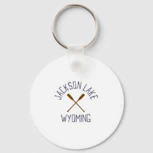 Jackson Lake Wyoming Outdoors Vintage Key Ring