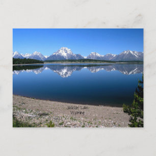 Jackson Lake, Wyoming Postcard