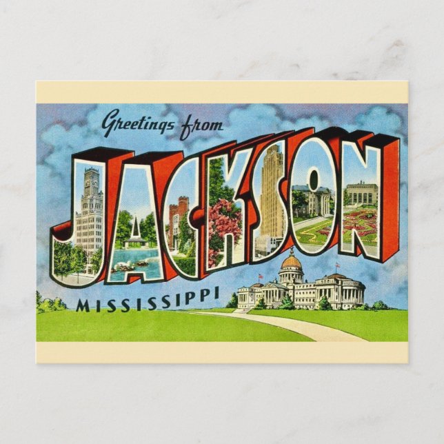  Jackson Miss Greetings  Postcard (Front)