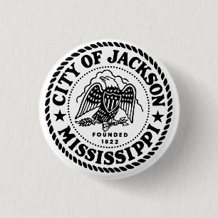 Jackson Mississippi 3 Cm Round Badge