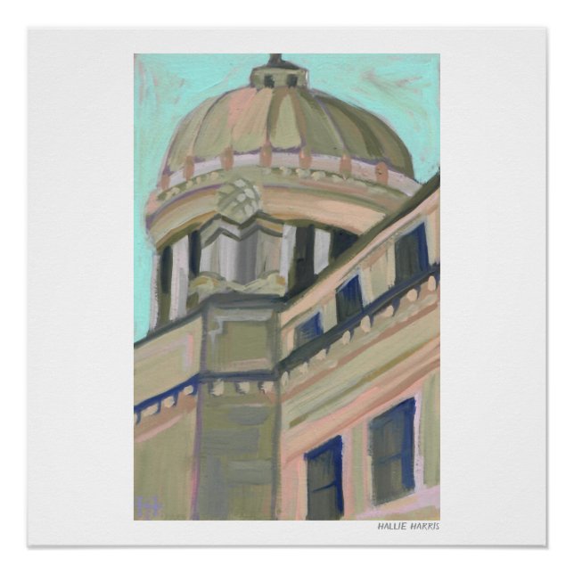 Jackson Mississippi Capitol Building Poster (Front)