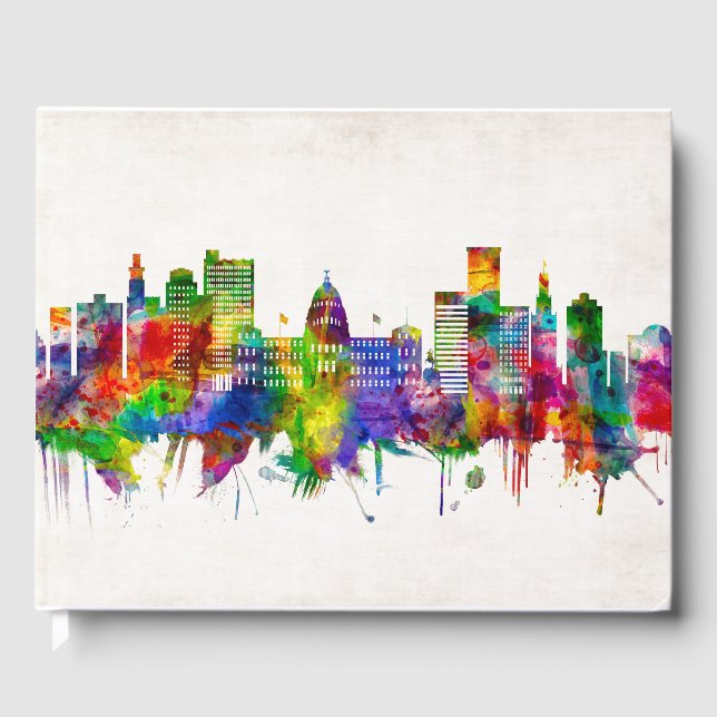 Jackson Mississippi skyline Guest Book (Front)