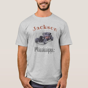"Jackson Mississippi" Vintage Hotrod T-Shirt