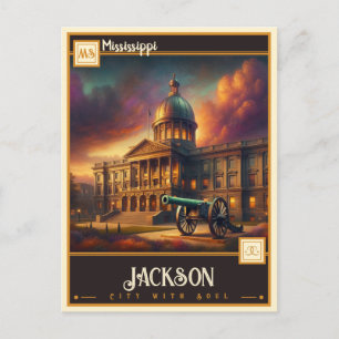 Jackson, Mississippi Vintage Postcard