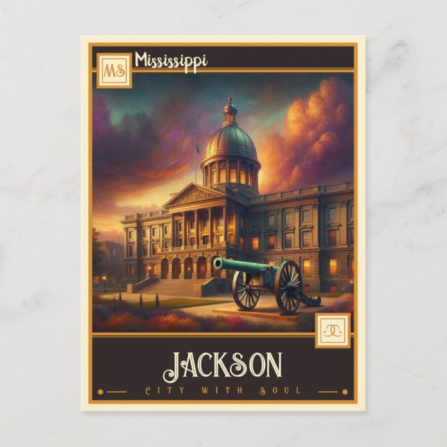 Jackson, Mississippi  | Vintage Postcard (Front)