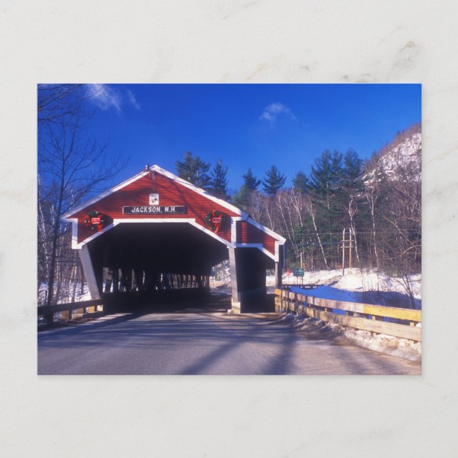 Jackson NH Covered Bridge Postcard (Front)