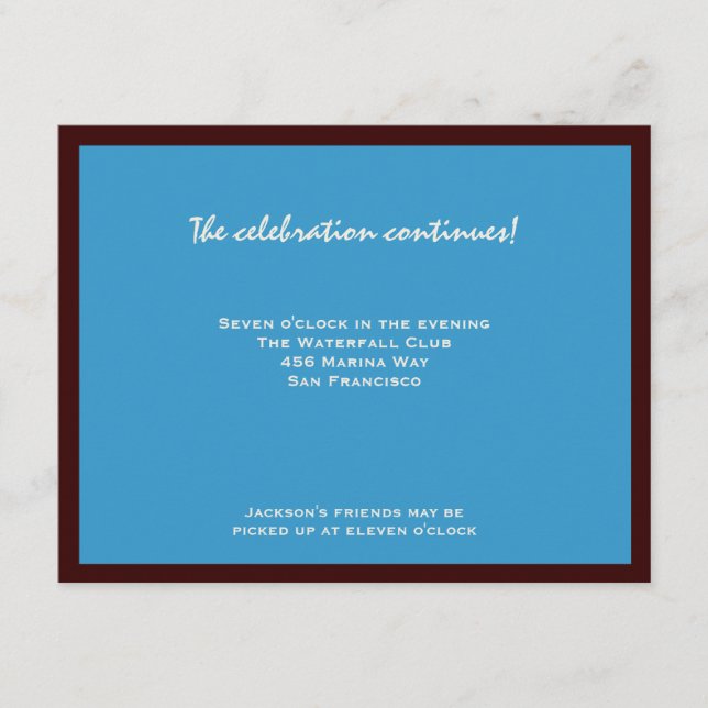 Jackson RSVP Bar Mitzvah Enclosure Card (Front)