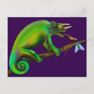 Jackson’s Chameleon Aiming Postcard