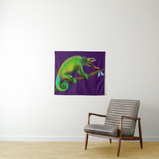 Jackson’s Chameleon Aiming Tapestry