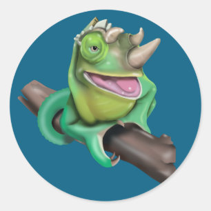 Jackson’s Chameleon Classic Round Sticker