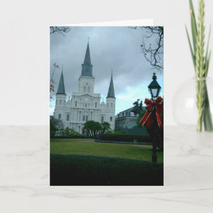 Jackson Square at Christmas Holiday Card