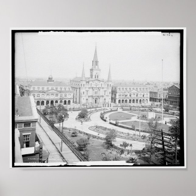 Jackson Square, New Orleans, La. c1905 Poster (Front)
