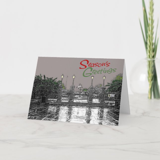 Jackson Square Seasons Greetings Two Holiday Card (Front)