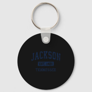 Jackson Tennessee Tn Vintage Established Srts Desi Key Ring