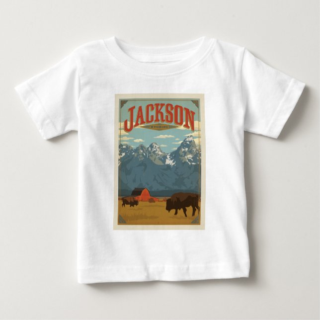 Jackson | Wyoming Baby T-Shirt (Front)