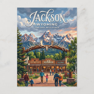Jackson, Wyoming Postcard