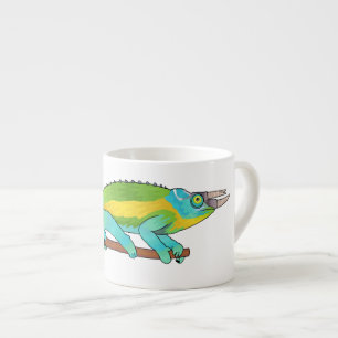 Jackson's chameleon cartoon illustration espresso cup