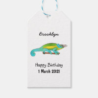 Jackson's chameleon cartoon illustration