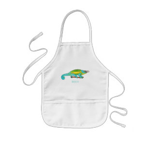 Jackson's chameleon cartoon illustration kids apron