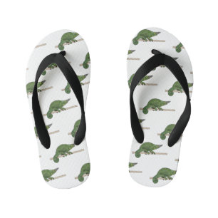 Jackson's chameleon cartoon illustration kid's thongs
