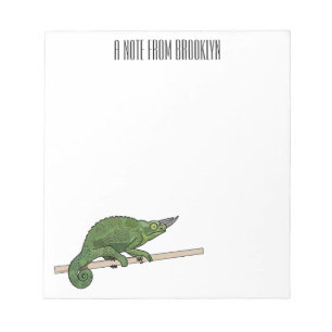 Jackson's chameleon cartoon illustration notepad