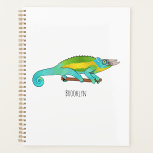 Jackson's chameleon cartoon illustration planner