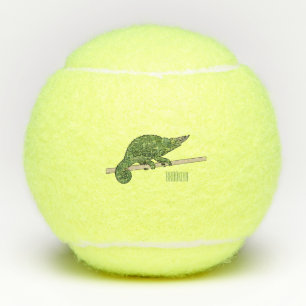 Jackson's chameleon cartoon illustration tennis balls