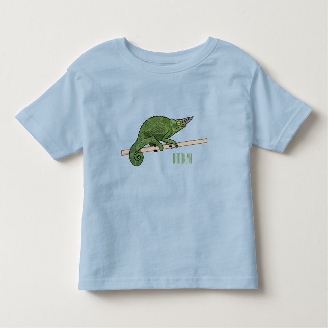 Jackson's chameleon cartoon illustration toddler T-Shirt (Front)