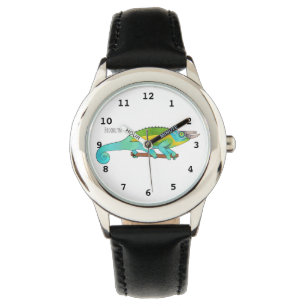 Jackson's chameleon cartoon illustration watch