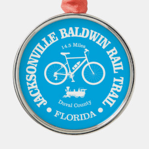 Jacksonville Baldwin Rail Trail (cycling) Metal Ornament