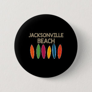 Jacksonville Beach Family Vacation Shirt Florida 6 Cm Round Badge
