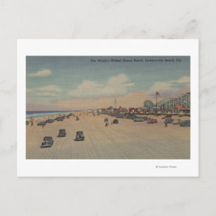 Jacksonville Beach, FL - The world's Widest Ocea Postcard