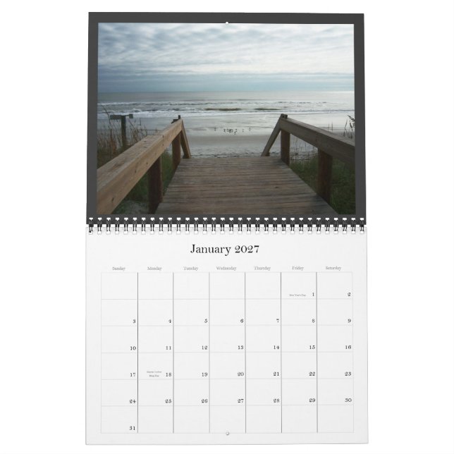Jacksonville Beach, Florida - Calendar (Jan 2027)