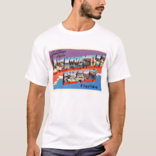 Jacksonville Beach Florida FL Old Travel Souvenir T-Shirt