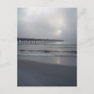 Jacksonville Beach, Florida. Sunrise/Fog Postcard