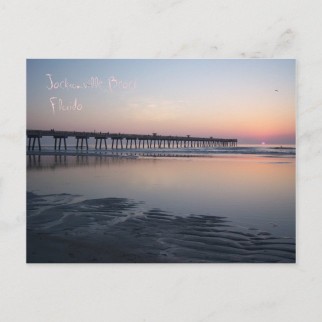 Jacksonville Beach, Florida - Sunrise Postcard (Front)