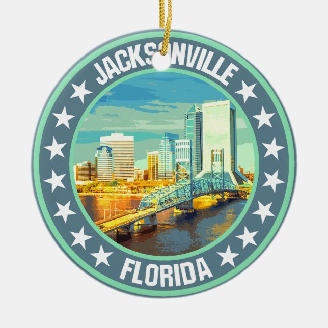 Jacksonville                                       ceramic ornament (Front)