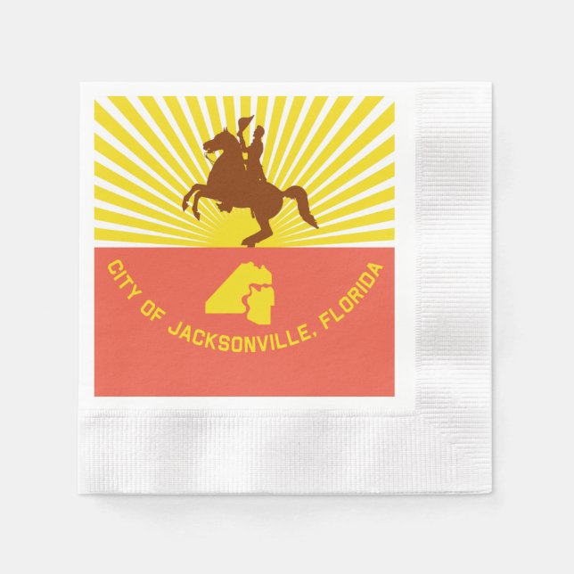 Jacksonville city flag napkin (Front)
