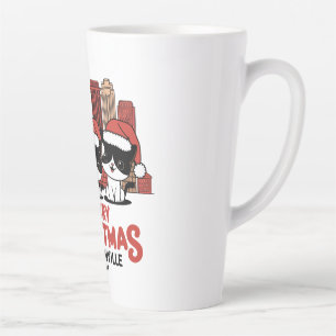 Jacksonville City Florida Merry Christmas Cats USA Latte Mug