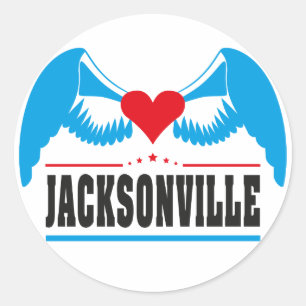 Jacksonville Classic Round Sticker