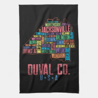 Jacksonville Duval County Florida USA Map