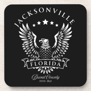 Jacksonville Duval County Florida Vintage Eagle Coaster