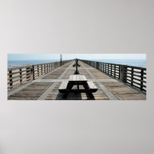 Jacksonville Fishing Pier Poster