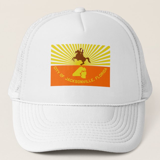 Jacksonville Flag Trucker Hat (Front)