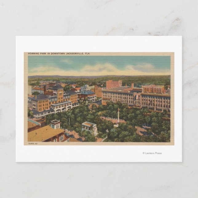 Jacksonville, Florida - Aerial View of Hemming Postcard (Front)