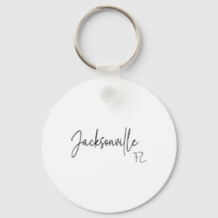 Jacksonville Florida Ca Retro Key Ring