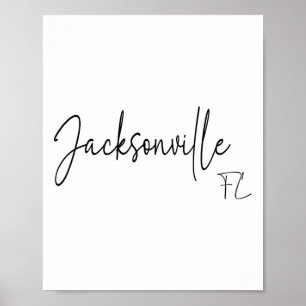 Jacksonville Florida Ca Retro Poster